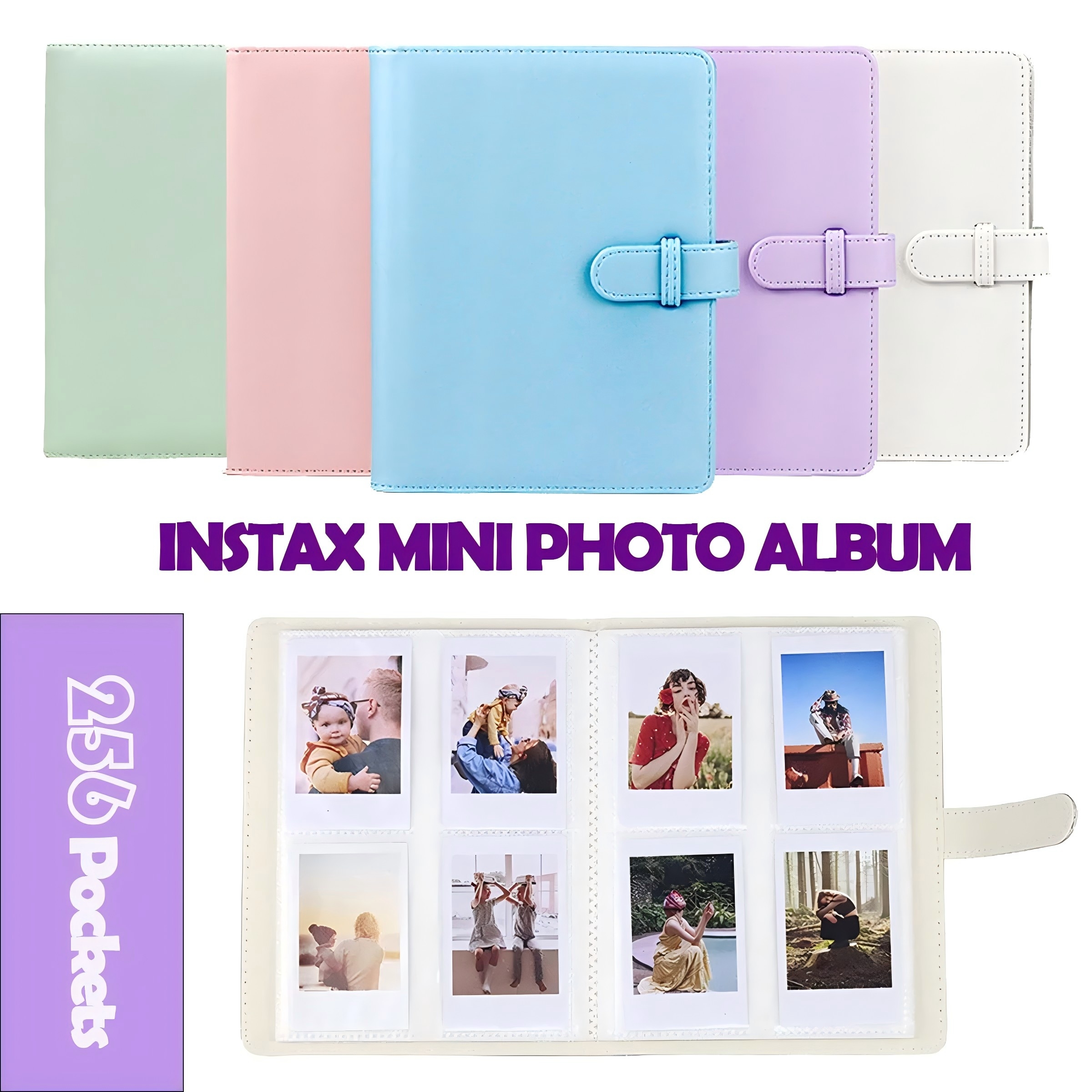 Super 8 Film Reel - 256 Pockets Mini Photo Album Picture