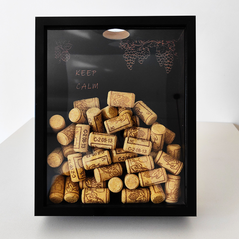 Red Wine Cork Display Frame Wo – Vintage Collectible Glass Bewertung und Preis