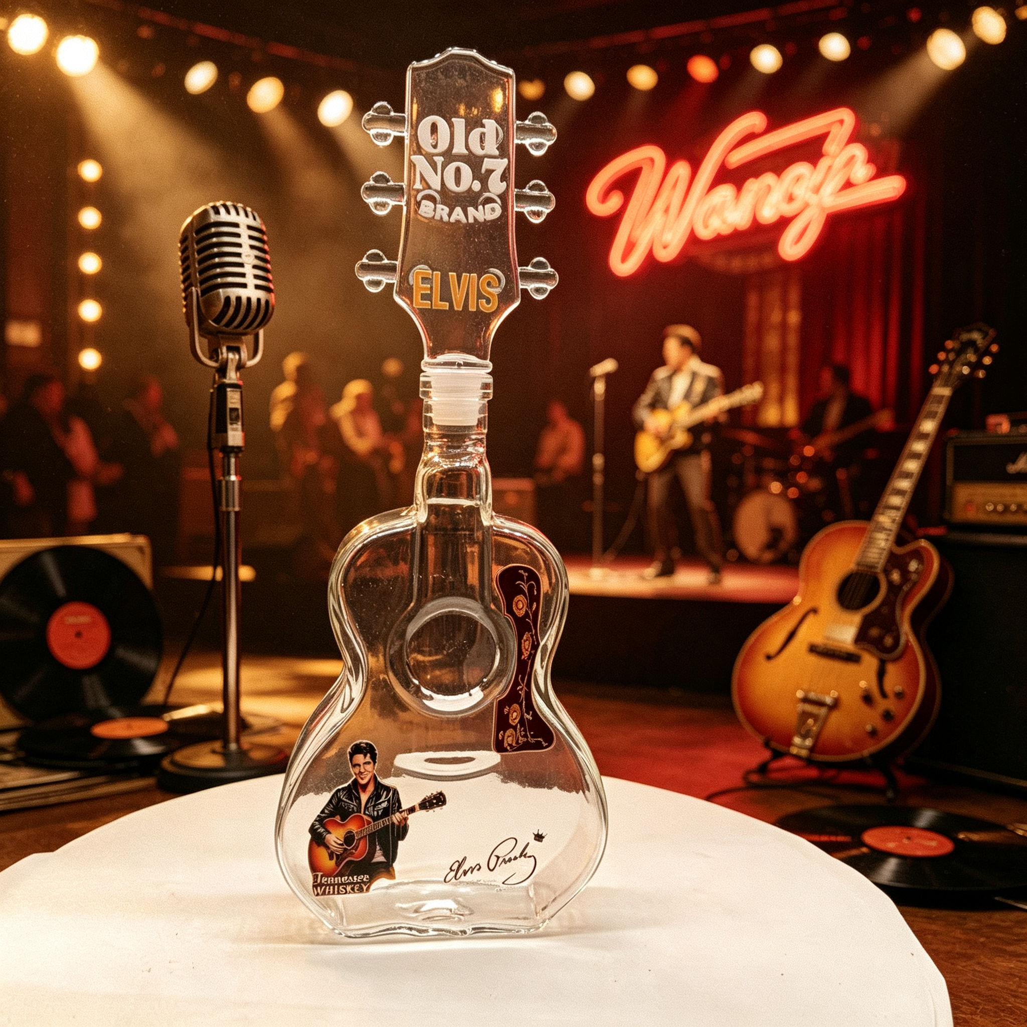 Elvis Presley Guitar Shaped Gl – Vintage Collectible Glass Bewertung und Preis
