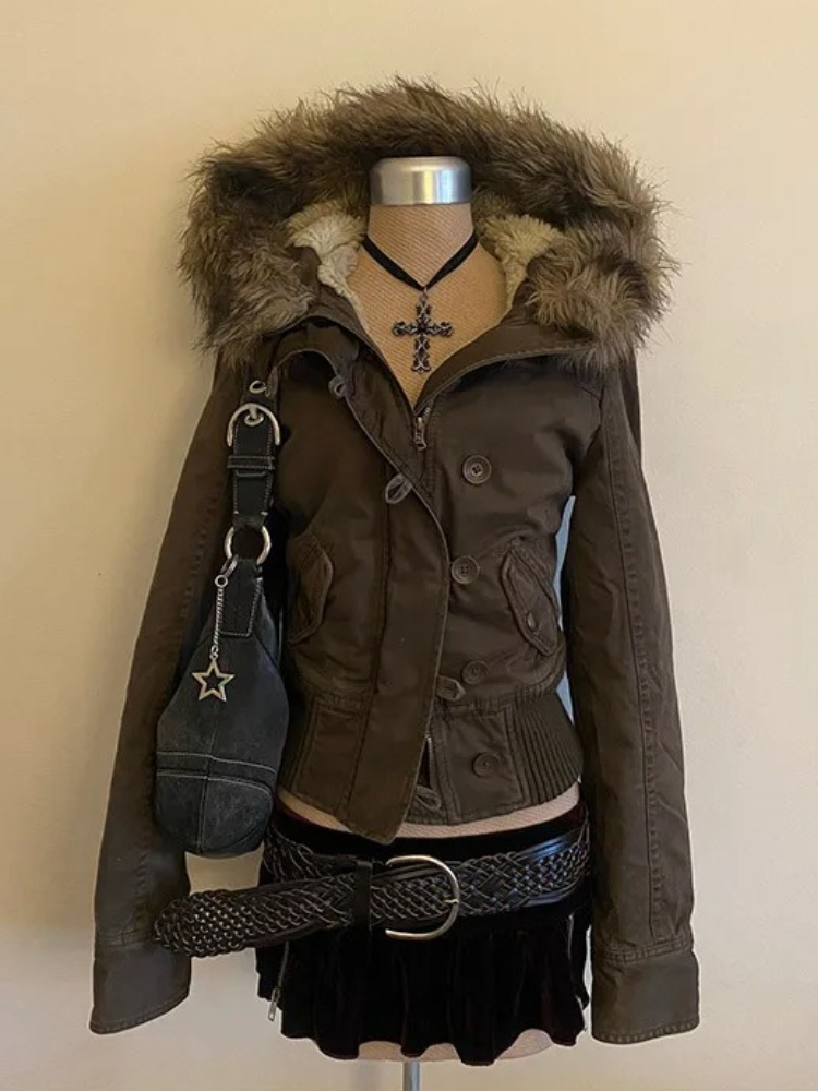 2026 Spring Retro Faux Fur Coa – Vintage Collectible Buttons Bewertung und Preis