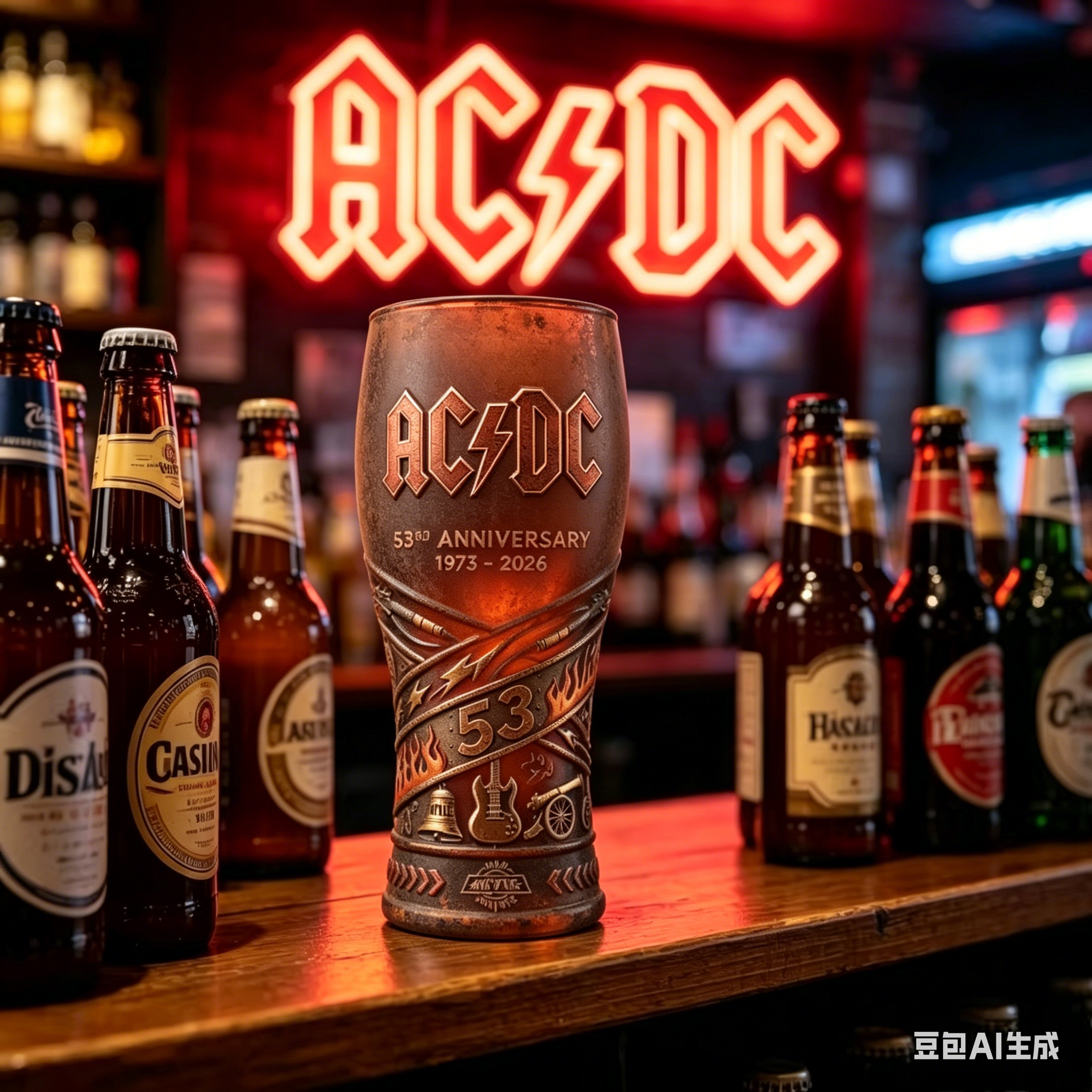 RURUYA AC/DC 53rd Anniversary  – Vintage Collectible Glass Bewertung und Preis