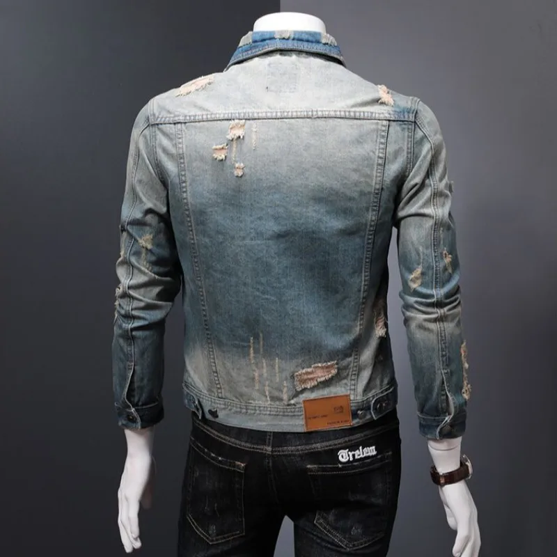 Padded Denim Jackets Man Warm  – Vintage Collectible Buttons Bewertung und Preis
