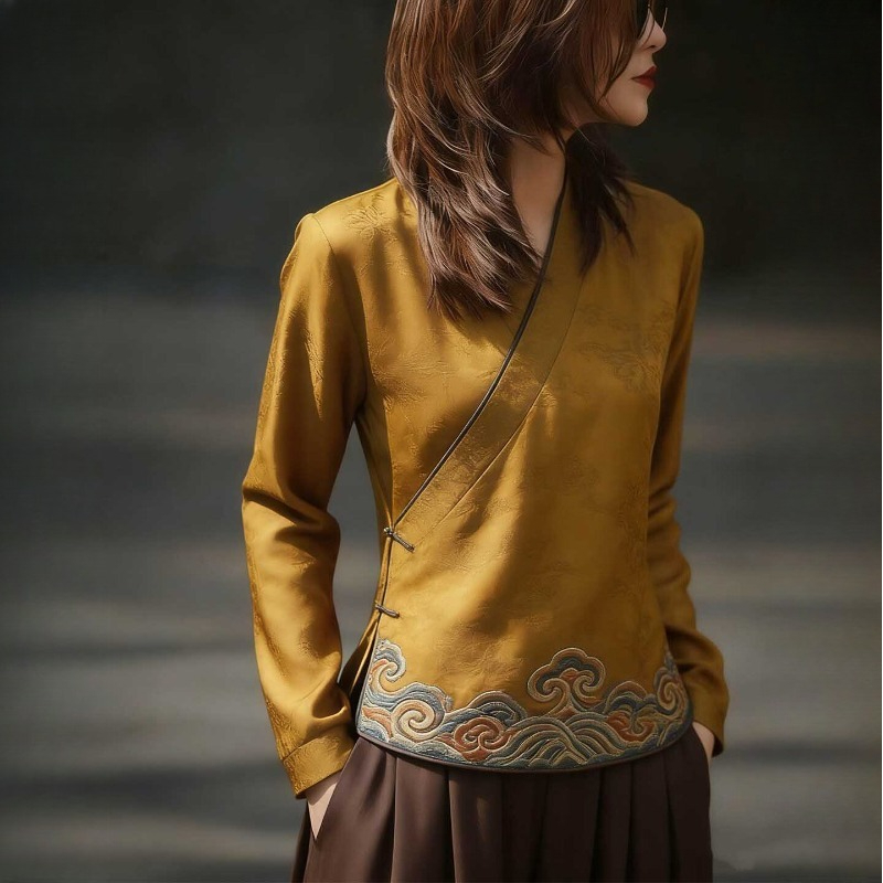 Chinese Style Women's Blouses  – Vintage Collectible Buttons Bewertung und Preis