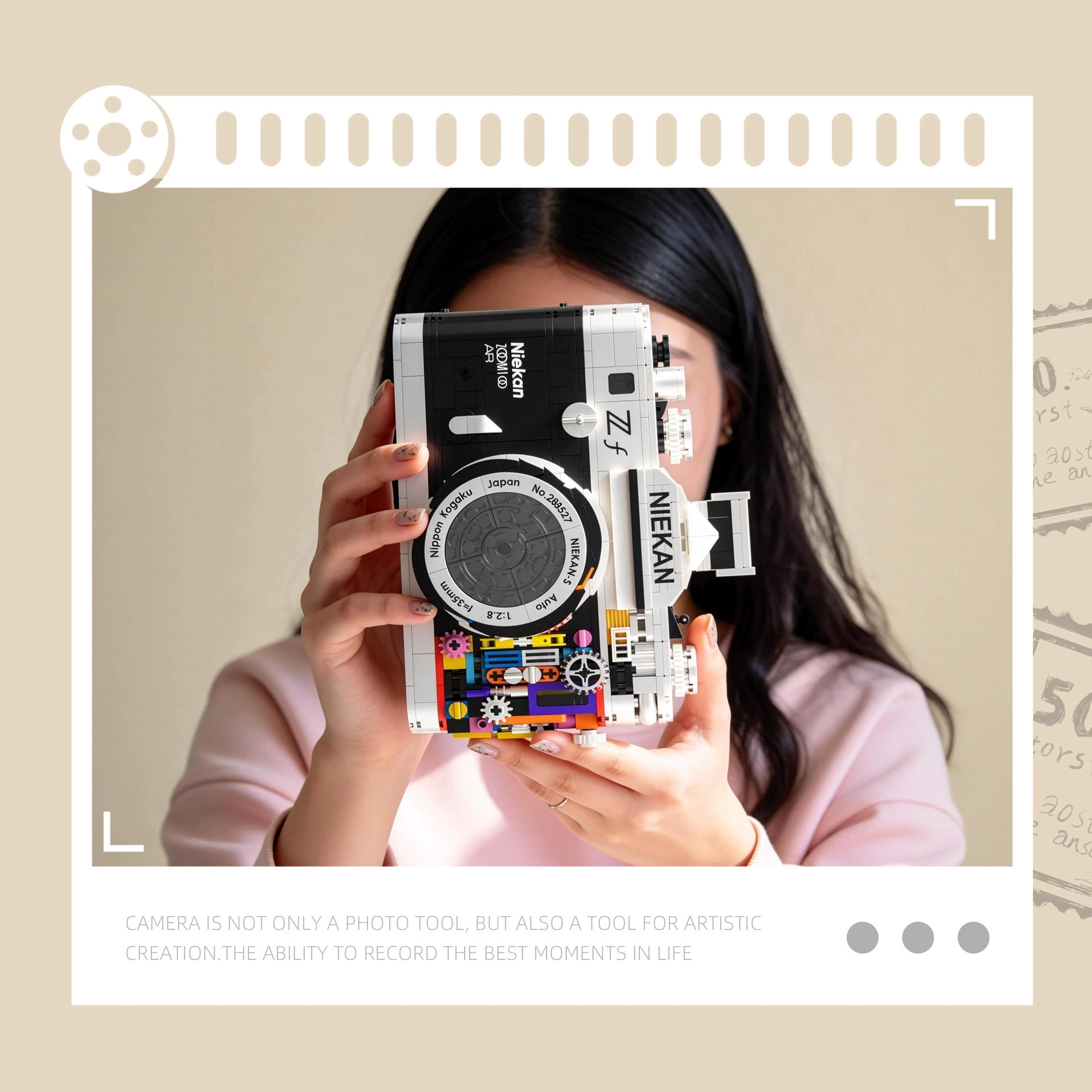 865PCS Retro Camera Building B – Collectible Vintage Cameras Bewertung und Preis
