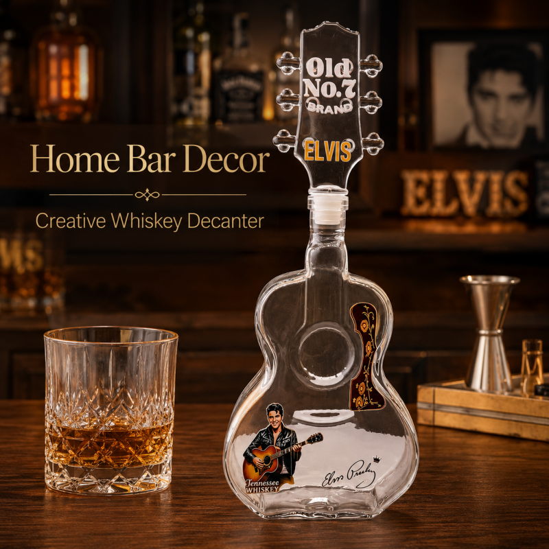 Elvis Guitar Whiskey Decanter  – Vintage Collectible Glass Bewertung und Preis