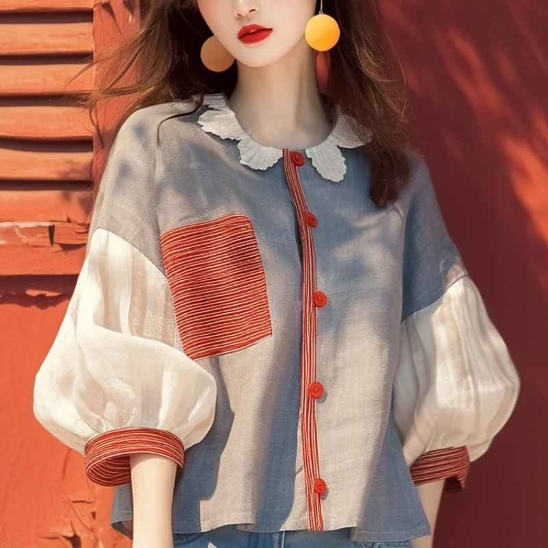 Chiffon Vintage Women's Shirt  – Vintage Collectible Buttons Bewertung und Preis