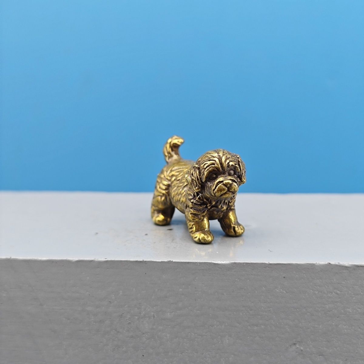 Mini Brass Dog Statue French B – Vintage Collectible Bears Bewertung und Preis