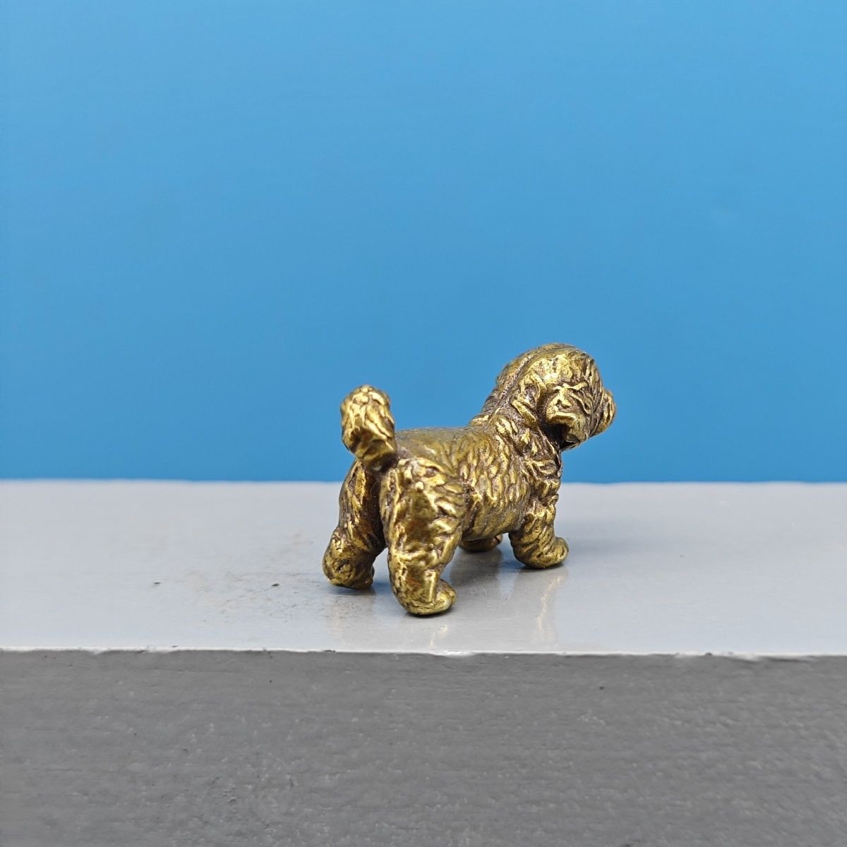 Mini Brass Dog Statue French B – Vintage Collectible Bears Bewertung und Preis